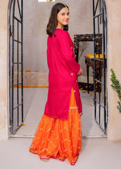 Eid Ki Khushiyan By Modest Stitched 3 Piece Formals Suit-Gulnoor - Pink