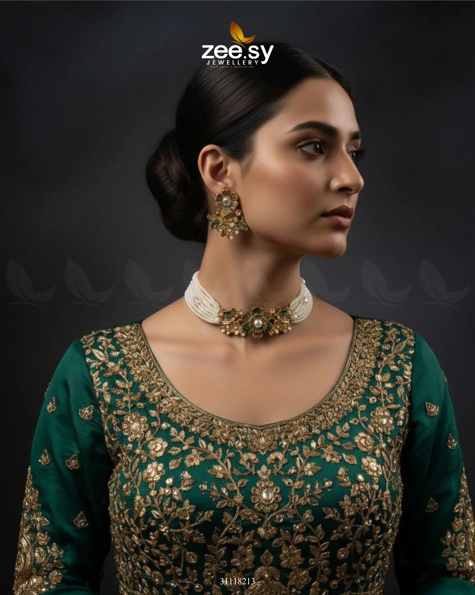 Peony Choker Set - Zeesy Jewellery