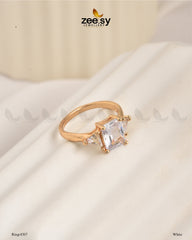 Ring-8307 White - Zeesy Jewellery