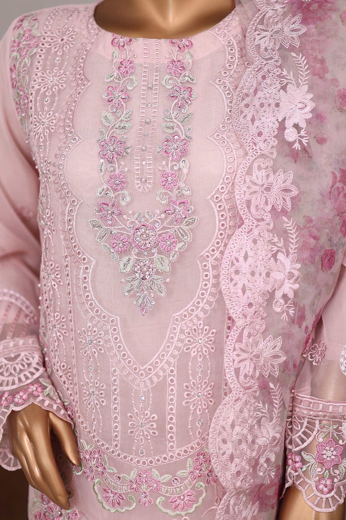 Khombi Stitched 3 Piece Luxury Formals Collection'2025-187-P-Mahrose