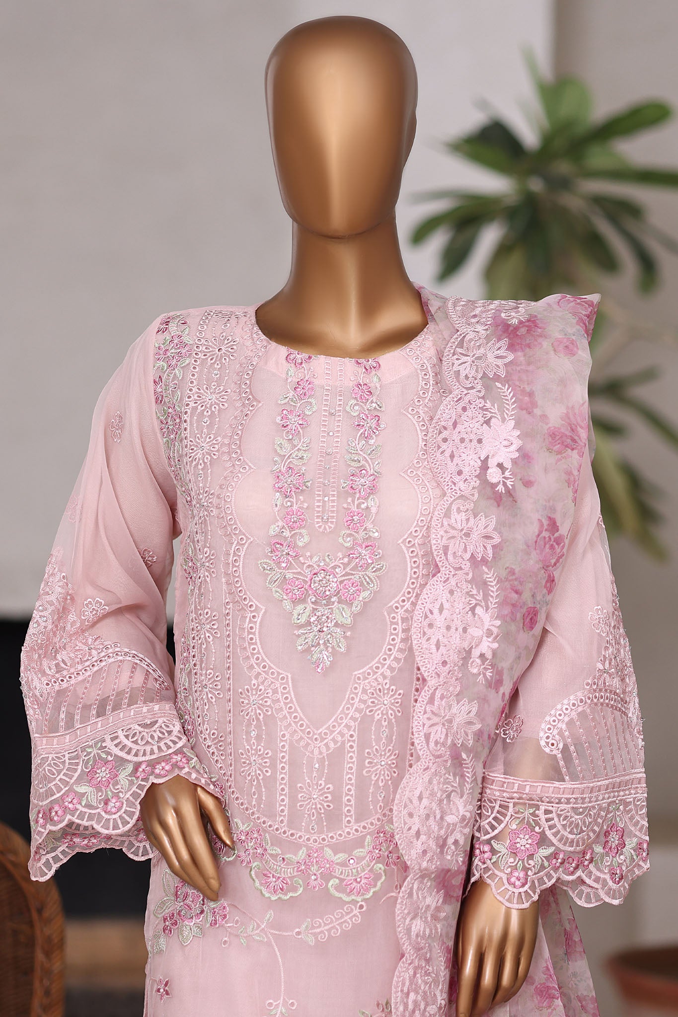 Khombi Stitched 3 Piece Luxury Formals Collection'2025-187-P-Mahrose