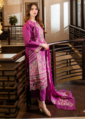 Meerak Stitched 3 Piece Emb Lawn Suit-AVENOR