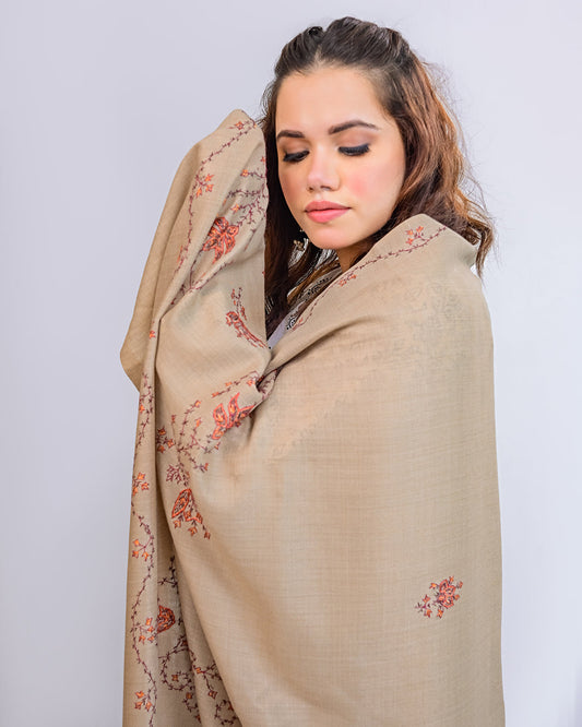 Ayla Studio EMBROIDERED PASHMINA SHAWL - KALISA