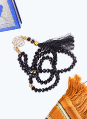 Hijab Ul Hareem Black Crystal Tasbeeh