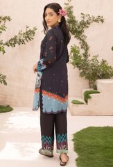 A La Mode By Humdum Unstitched 2 Piece Printed Lawn Vol-02 Collection'2024-D-01