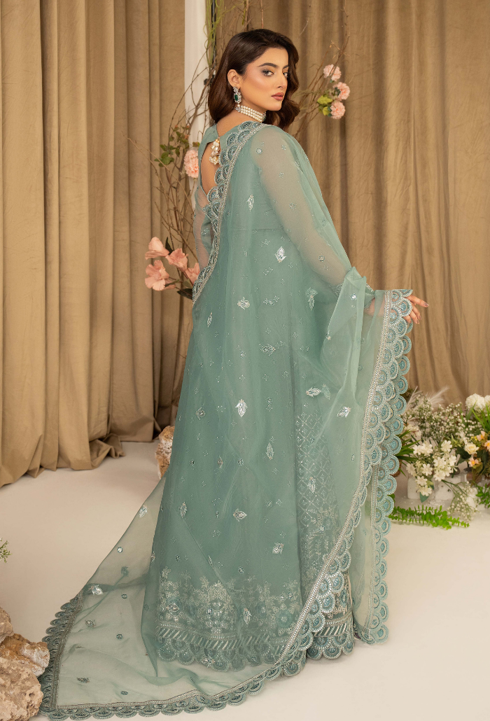 House Of Chiffon By Humdum Unstitched 3 Piece Luxury Formals Collection'2024-D10