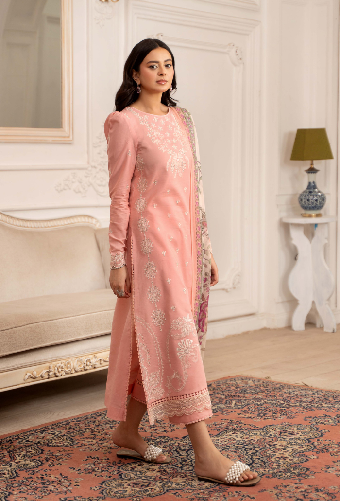 Inara By Humdum Stitched 3 Piece Emb Lawn Collection'2025-D-04