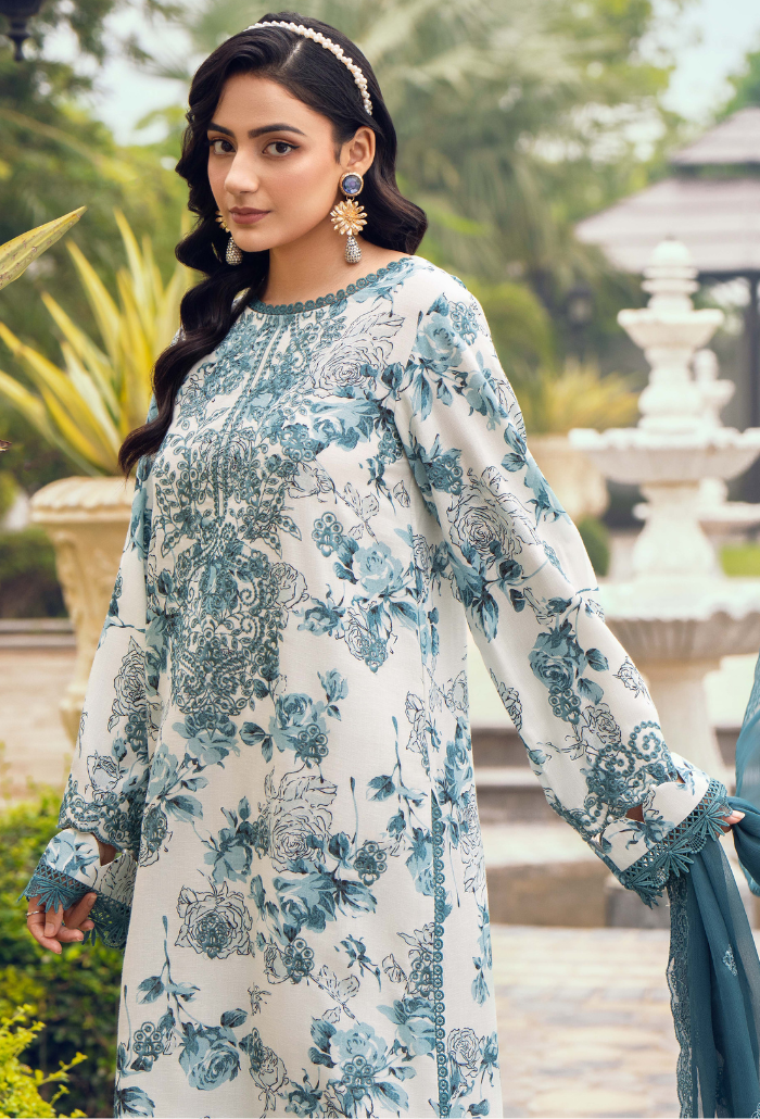 Diva By Humdum Unstitched 3 Piece Emb Karandi Collection'2024