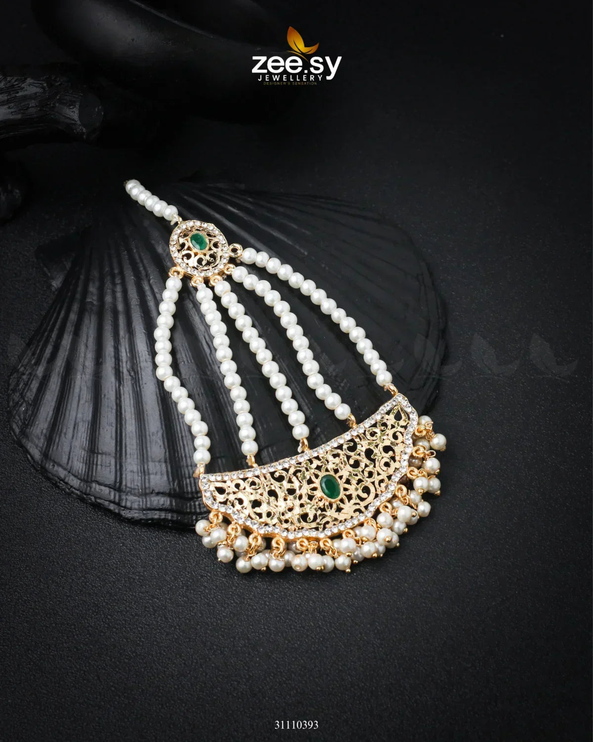 Ruhani Jhumar Green - Zeesy Jewellery