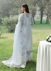 Tales Of Petals By Sardinia Unstitched 3 Piece Luxury Summer Suit-MORNING SKY