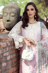 Gulmina Unstitched 3 Piece Luxury Lawn Vol-02 Suit-Pink Scapolite