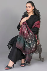 Rinesa By Tawakkal Stitched 3 Piece Emb Schiffli Lawn Suit-D-1901-Black