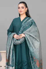 Rinesa By Tawakkal Stitched 3 Piece Emb Schiffli Lawn Suit-D-1903-Green