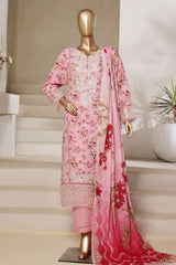 Signature By Sada Bahar Stitched 3 Piece Festive Emb Lawn Vol-02 Collection'2025-PD-196-PINK