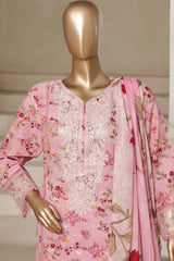 Signature By Sada Bahar Stitched 3 Piece Festive Emb Lawn Vol-02 Collection'2025-PD-196-PINK