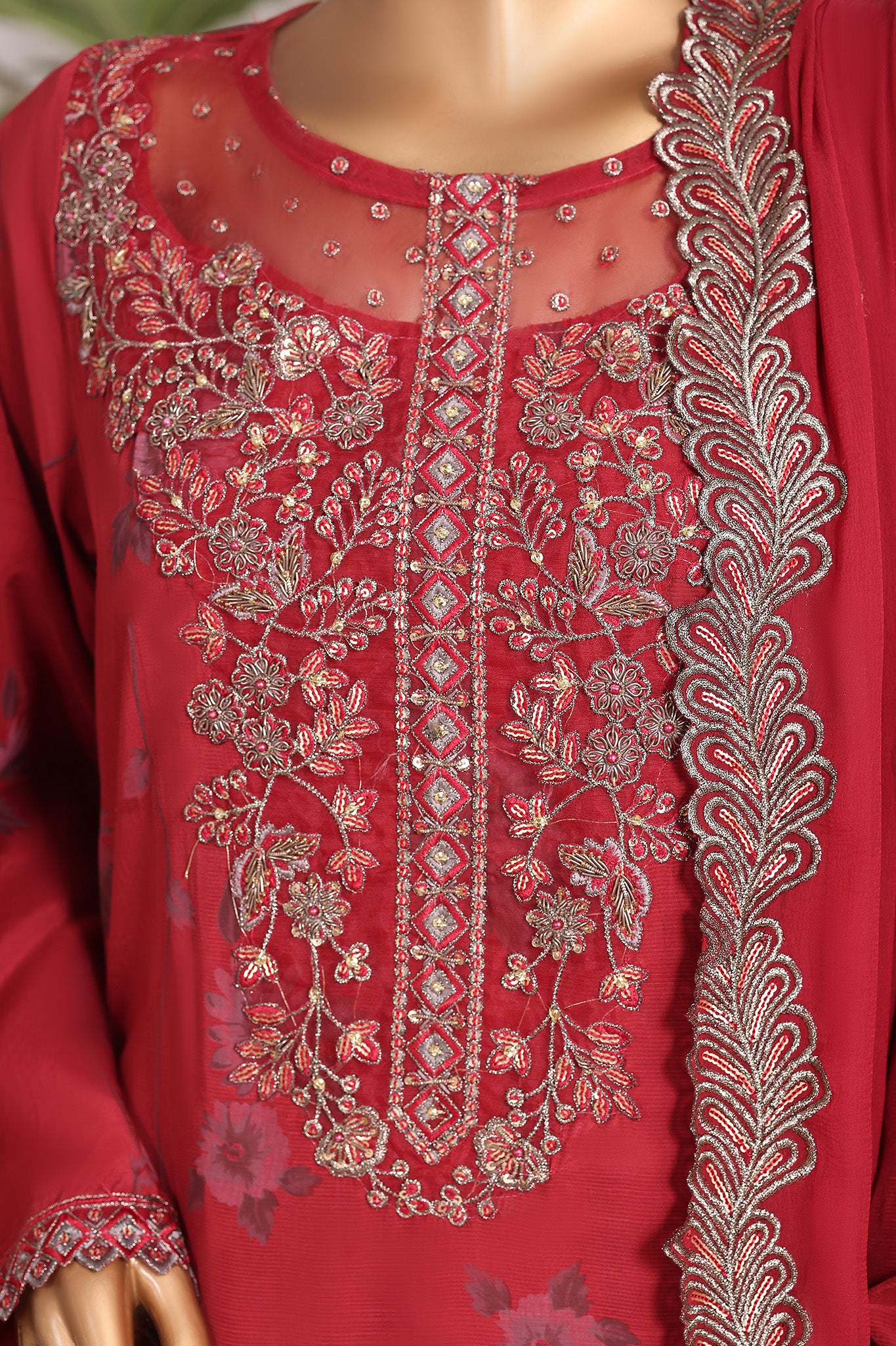 Khombi Stitched 3 Piece Luxury Formals Collection'2025-197-Rm-Raindeer