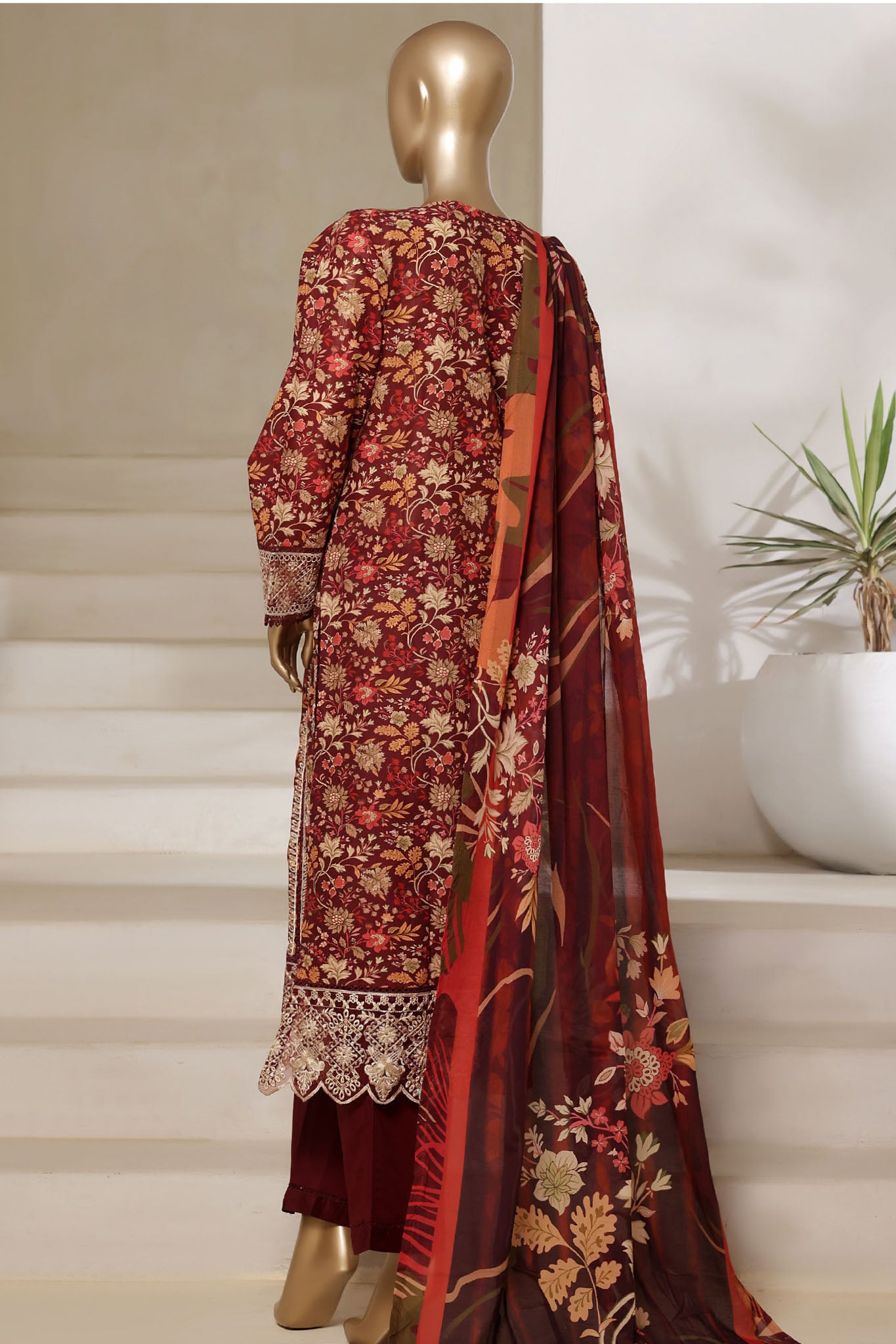 Signature By Sada Bahar Stitched 3 Piece Festive Emb Lawn Vol-02 Collection'2025-PD-197-FALSA