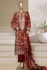 Signature By Sada Bahar Stitched 3 Piece Festive Emb Lawn Vol-02 Collection'2025-PD-197-FALSA