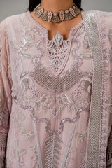 AURA Vol-01 By Zebtan Unstitched 3 Piece Luxury Formals Suit-AR-05 | Aura Vol-01
