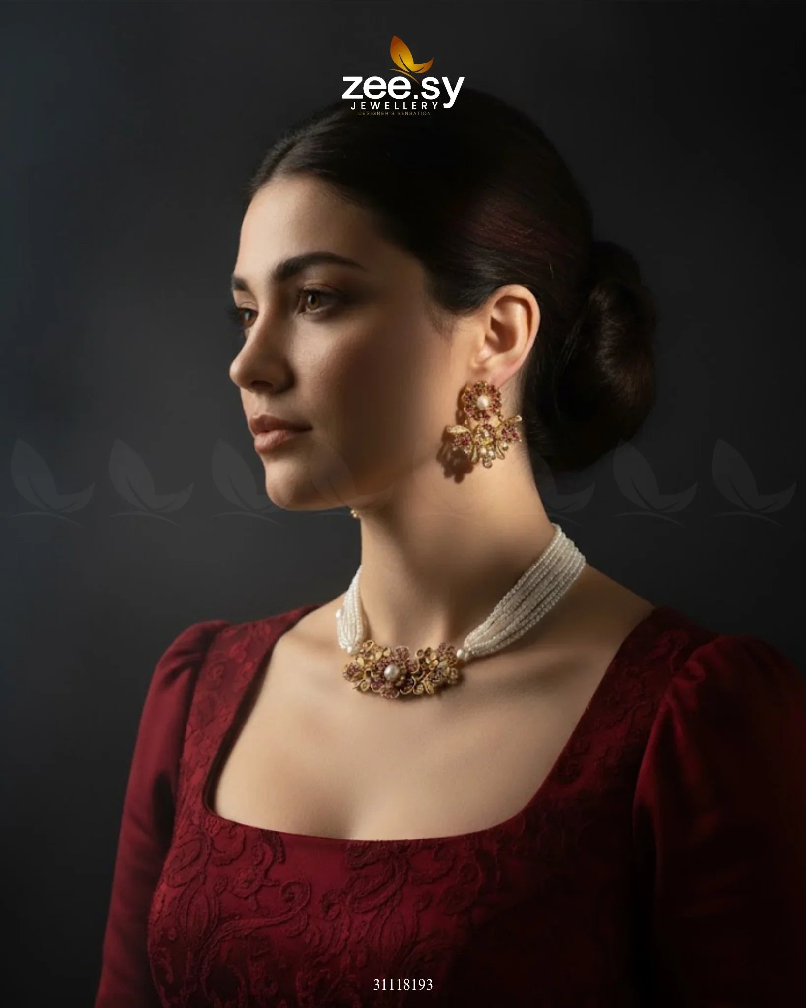 Peony Choker Set - Zeesy Jewellery