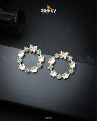 Butterfly Bush Earrings Green - Zeesy Jewellery