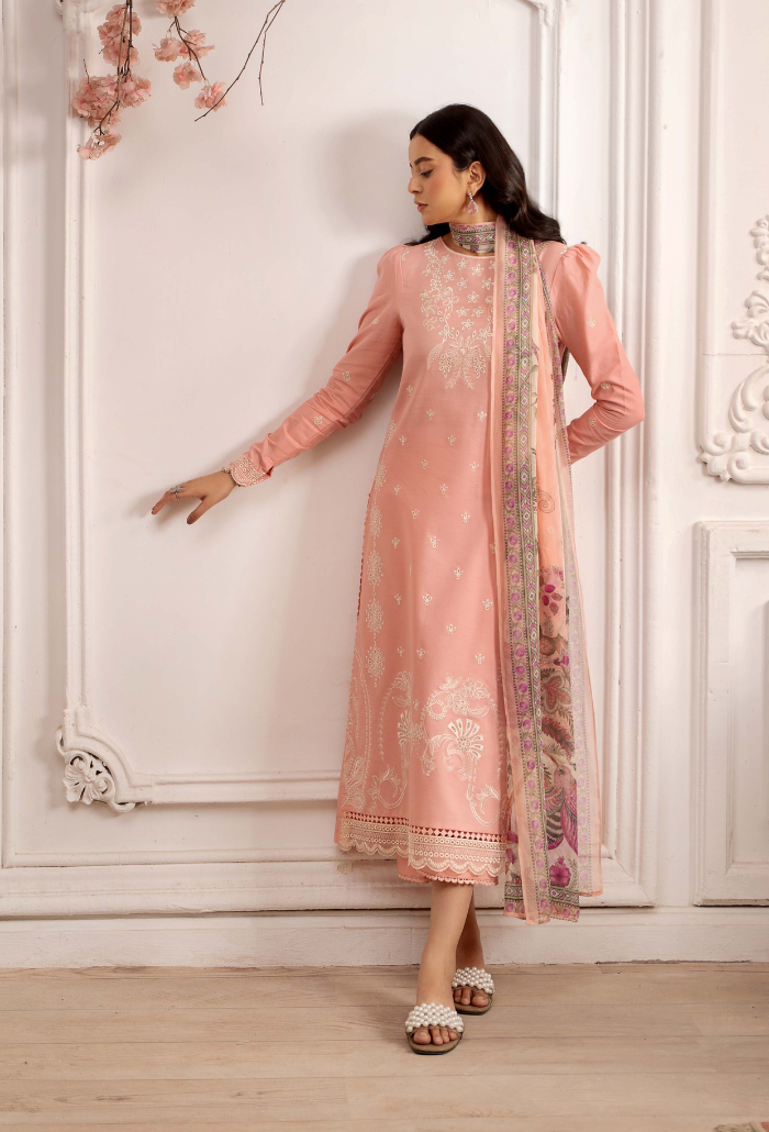 Inara By Humdum Stitched 3 Piece Emb Lawn Collection'2025-D-04