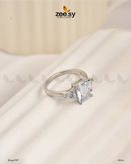 Ring-8307 Silver - Zeesy Jewellery