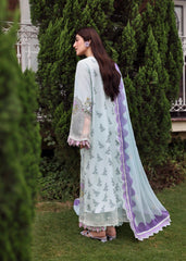 Sardinia Unstitched 3 Piece Emb Lawn Eid Suit-Misty Morning