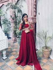 Gulab By Haniumaimaz Stitched 2 Piece Formals Suit-AFSANA