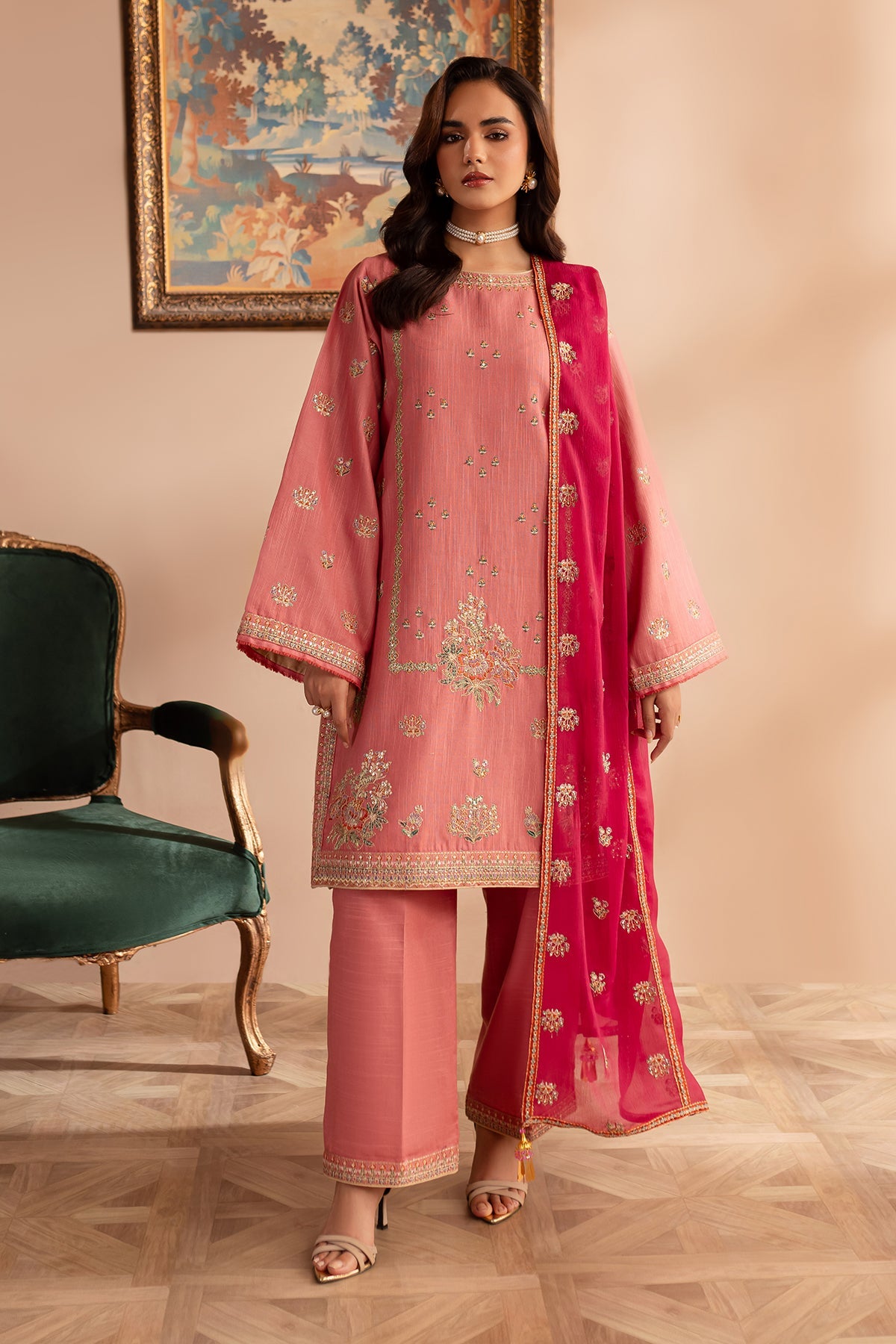 Rangrez By Emaan Adeel Stitched 3 Piece Luxury Winter Collection'2024-Sohni