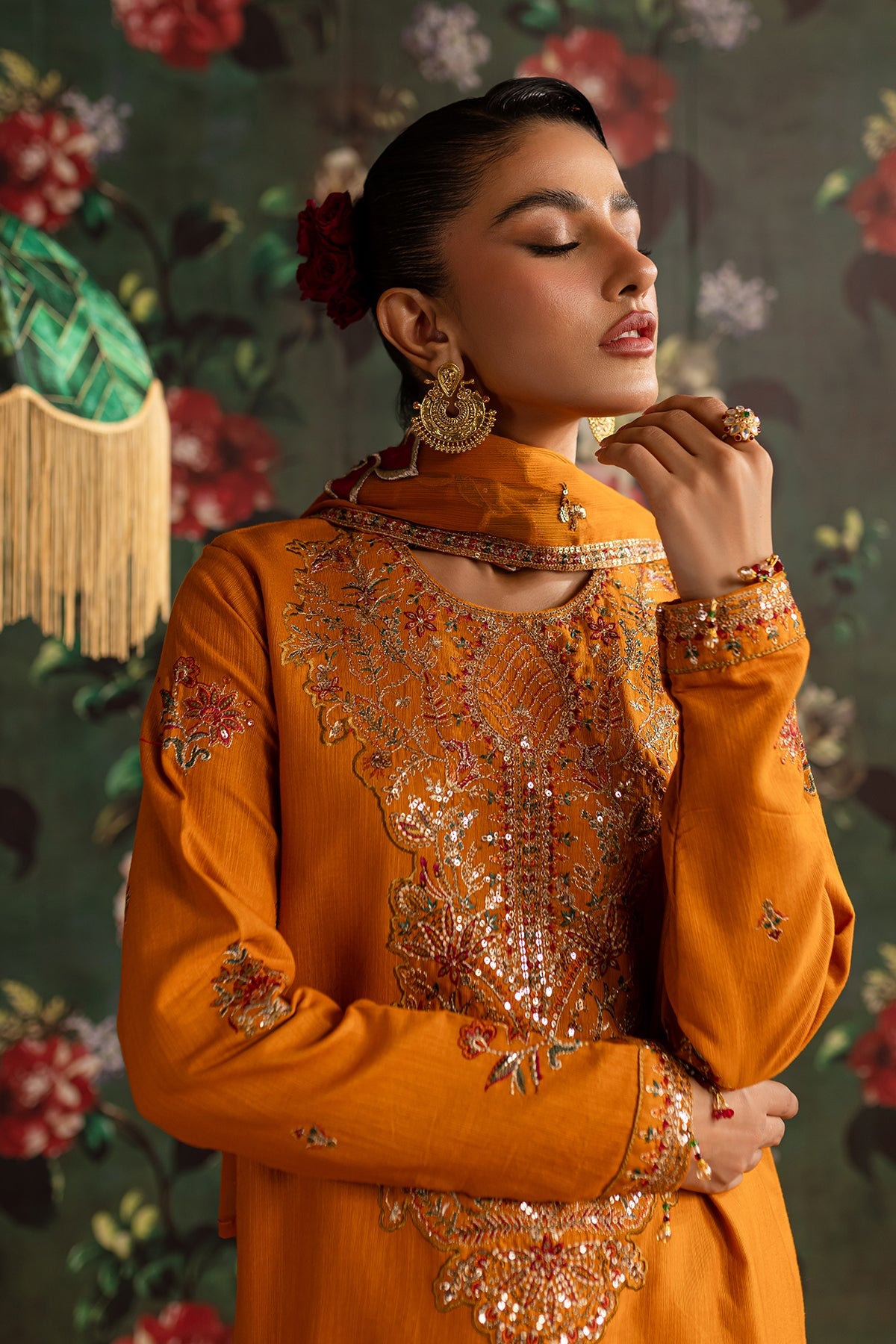 Rangrez By Emaan Adeel Stitched 3 Piece Luxury Winter Collection'2024-Shama