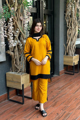 Zaib E Hoor MARIGOLD STICHED 3pcs