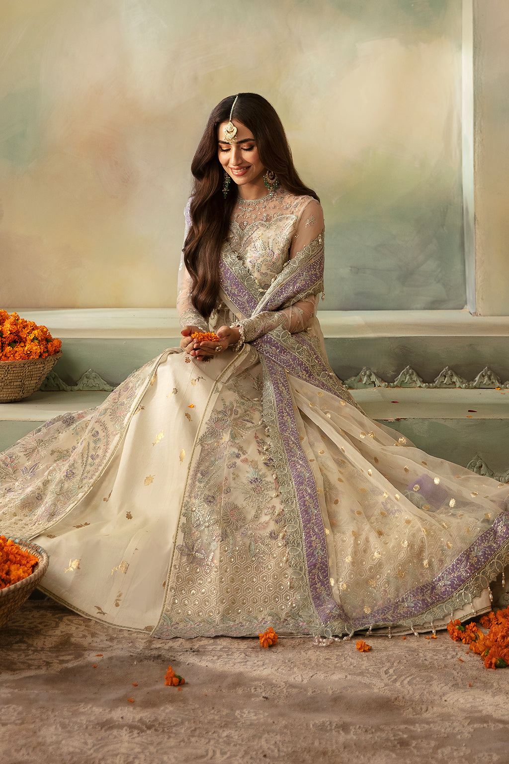 Elena By Meeral Unstitched 3 Piece Wedding Formals Collection'2025-Parisa