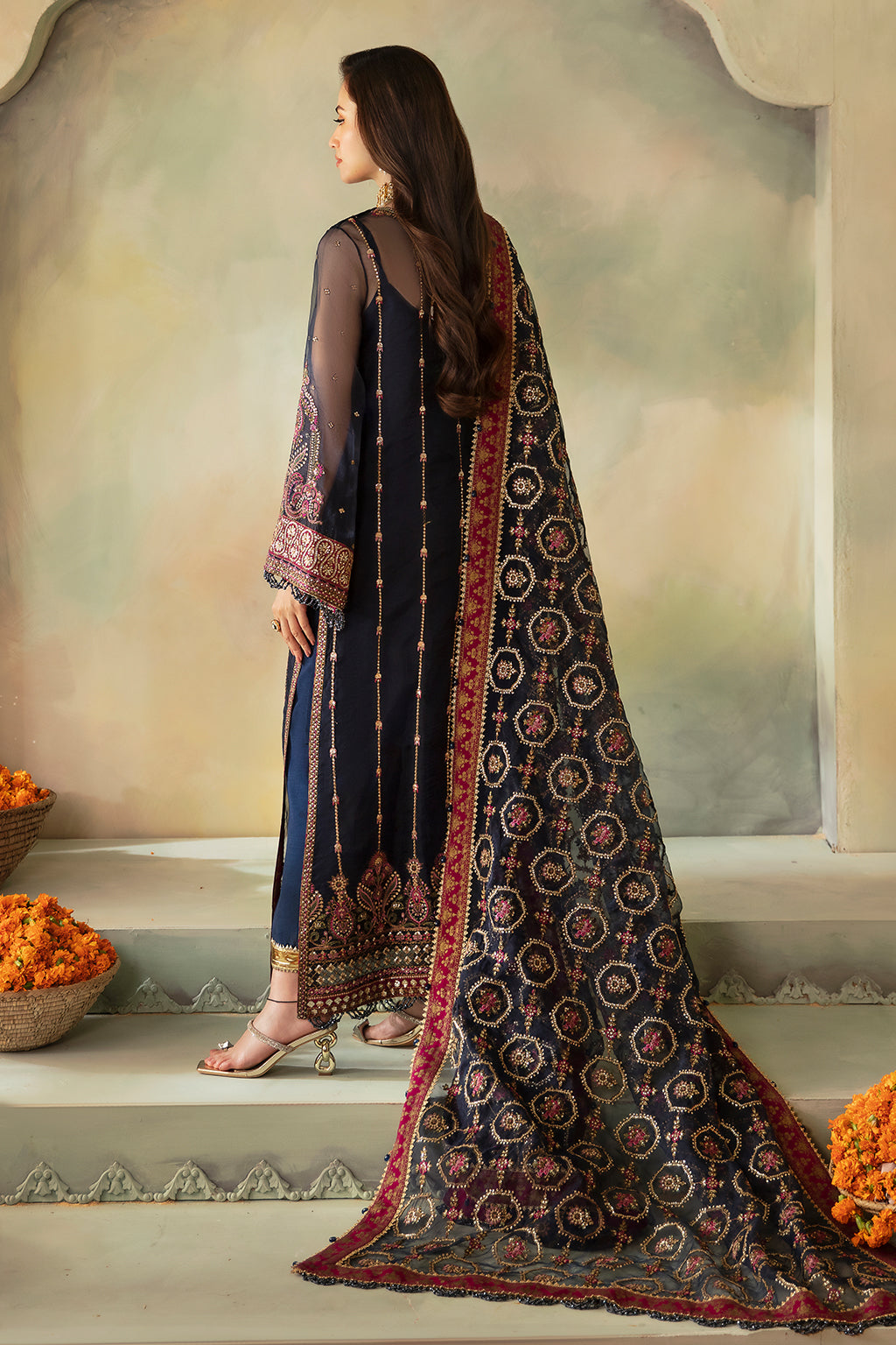 Elena By Meeral Unstitched 3 Piece Wedding Formals Collection'2025-Seren