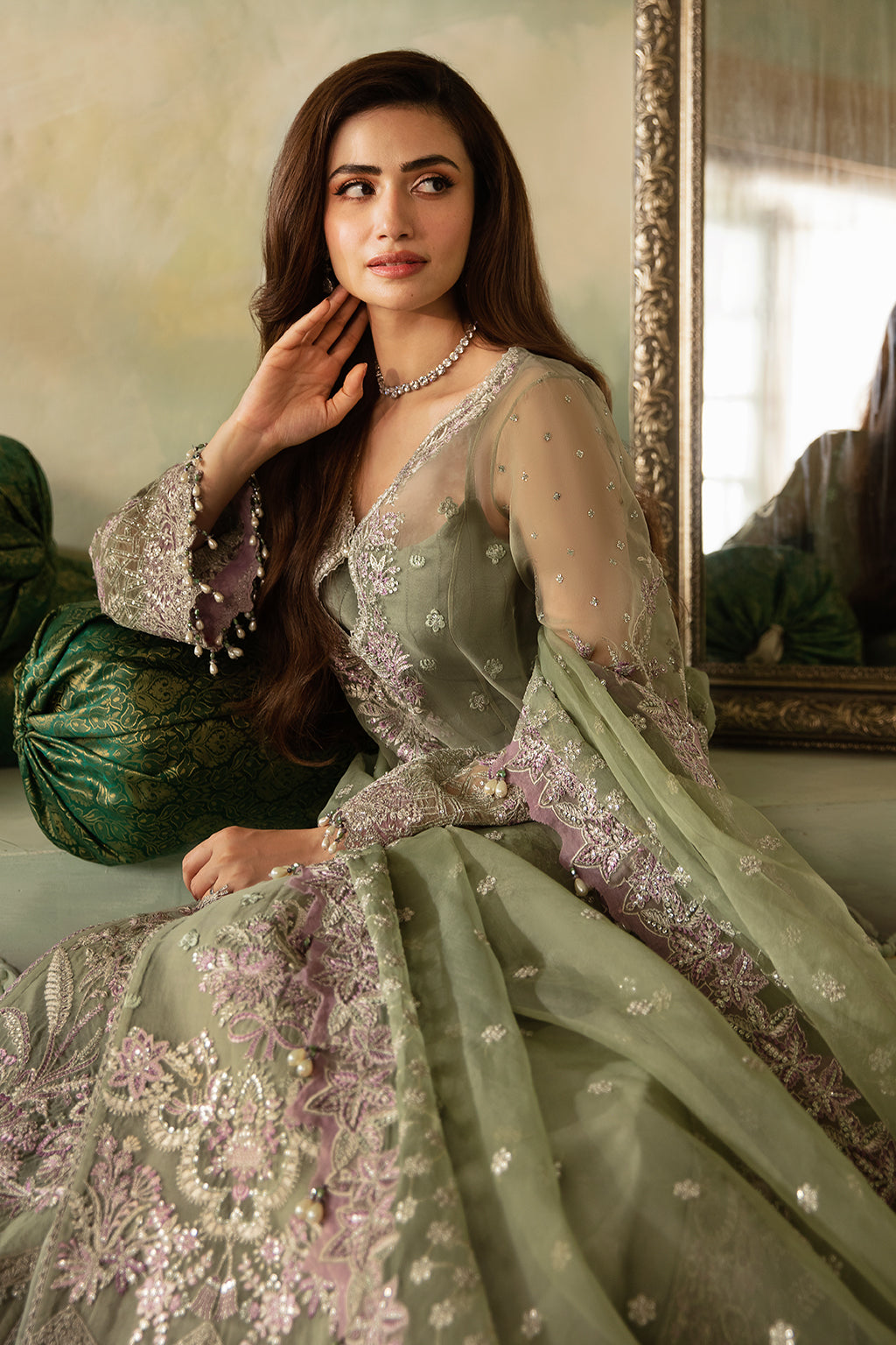 Elena By Meeral Unstitched 3 Piece Wedding Formals Collection'2025-Azar