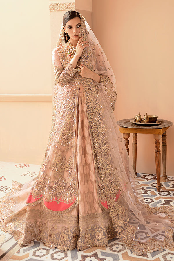 Serene Unstitched 3 Piece Formals Suits-IB-08 Gold Majesty