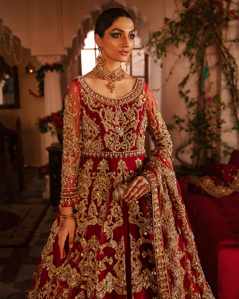 Mehernaaz By Gulaal Unstitched 3 Piece Bridal Couture Collection'2021-Gulrukh B-15