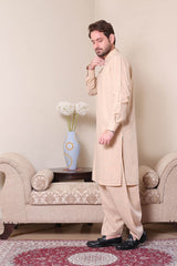 Real Image Mens Kurta Shalwar Winter Collection'2025-P-61sc Peach