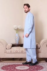 Real Image Mens Kurta Shalwar Winter Collection'2025-P-61sc Blue