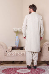 Real Image Mens Kurta Shalwar Winter Collection'2025-P-61sc Cream