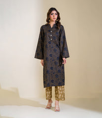 Sinopia Stitched 2 Piece Summer Women Suit-SS26-012-Dark Brown