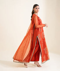 Sinopia Stitched 3 Piece Luxury Formals Suit-SSBP26-009-Red