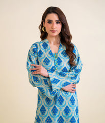 Sinopia Stitched 2 Piece Summer Women Suit-SS26-010-Sky Blue
