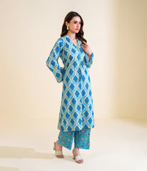 Sinopia Stitched 2 Piece Summer Women Suit-SS26-010-Sky Blue