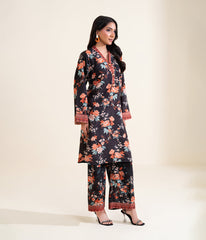 Sinopia Stitched 2 Piece Summer Women Suit-SS26-024-Black