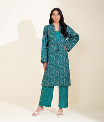 Sinopia Stitched 2 Piece Summer Women Suit-SS26-009-Green