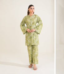 Har Din By Sinopia Stitched 2 Piece Printed Summer Lawn Suit-SS26-032-Kai Green