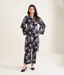 Sinopia Stitched 2 Piece Summer Women Suit-SS26-011-Black