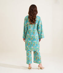 Sinopia Stitched 2 Piece Summer Women Suit-SS26-002-L Green