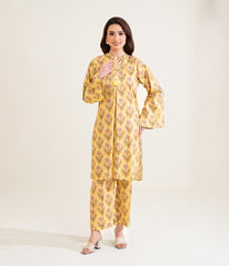 Sinopia Stitched 2 Piece Summer Women Suit-SS26-004-Yellow